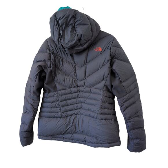 The North Face Steep Series Blue 700 Down Fill Puffer Coat Large Blue Hooded Zip - Picture 2 of 10
